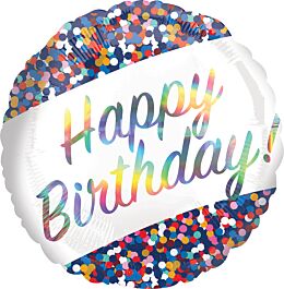 Foil Happy Birthday 47cm