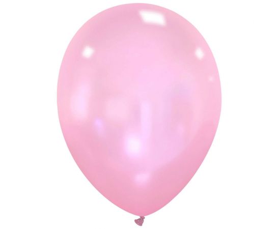 Μπαλόνια Λάτεξ 12" Μεταλλικό Ροζ Baby Pink / 100 τεμ