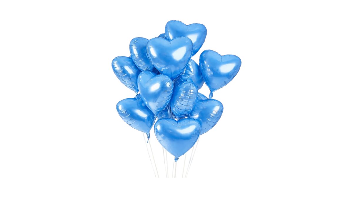 Foil Μπαλόνι 18'' Μπλε καρδιά