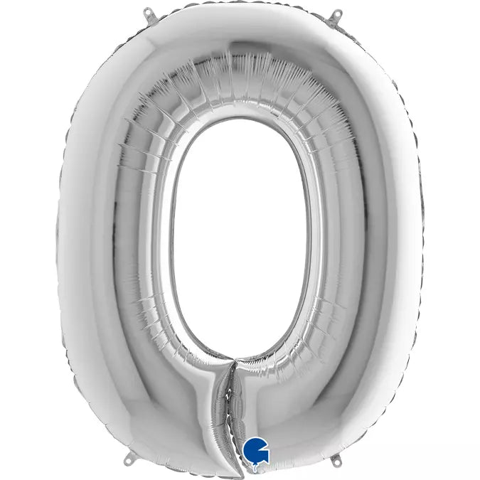 Foil μπαλόνι Ν0 ασημί 102cm