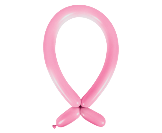100 Latex Balloons Decorator Modelling Standard Pink 114 cm