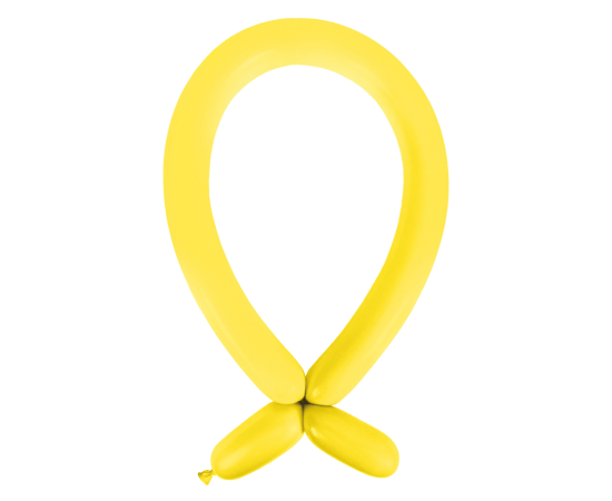 100 Latex Balloons Decorator Modelling Standard Yellow Sunshine 114 cm
