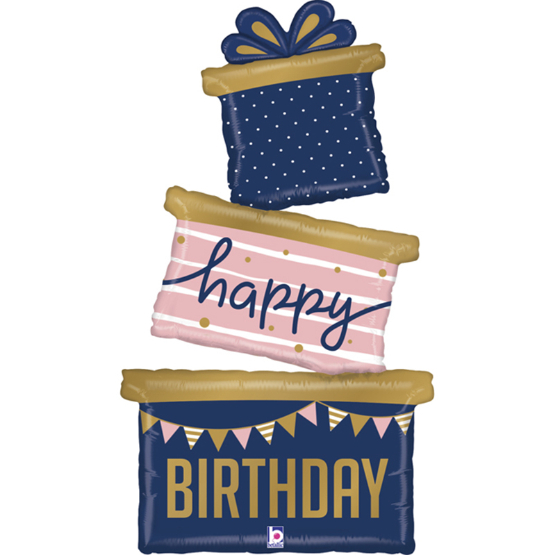 Foil Μπαλόνι Happy Birthday Δώρα