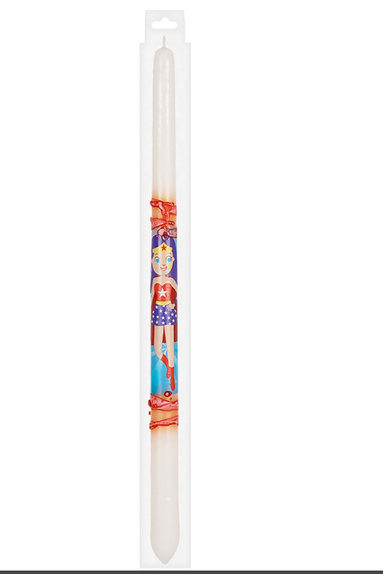 Λαμπάδα Ανάγλυφη Wonder Hero 40cm