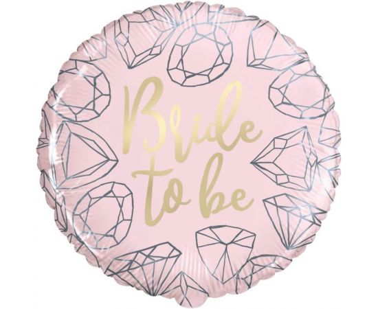 Μπαλόνι Φοιλ 18" Bride to Be Pink Diamond Trendy Theme / 46 εκ