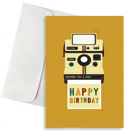 Καρτα Γενεθλιων Polaroid Happy Birthday