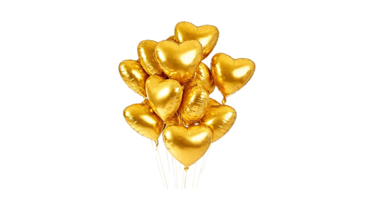 Foil Μπαλόνι 18" χρυσή καρδιά