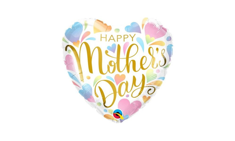 Μπαλόνι Φοιλ 18" Mother's Day Pastel Hearts / 45 εκ