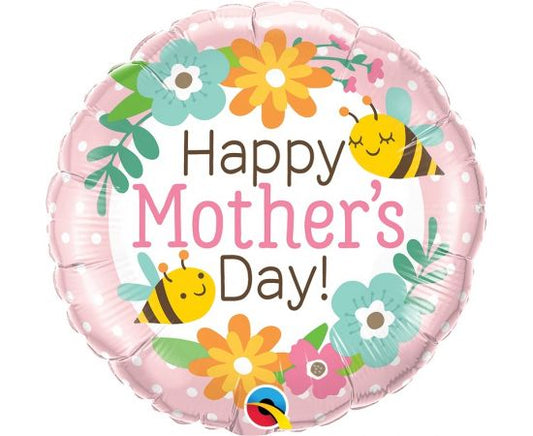 Μπαλ. Φοιλ 18" Mothers Day Bees & Flowers / 46εκ