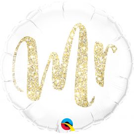 Foil Μπαλόνι Mr με Χρυσό Γκλίτερ