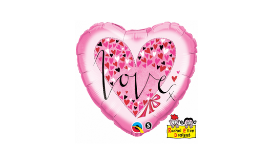 Foil Heart 18" Love Little Hearts -