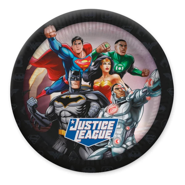 Χάρτινα πιάτα Justice League 23 cm 10τμχ