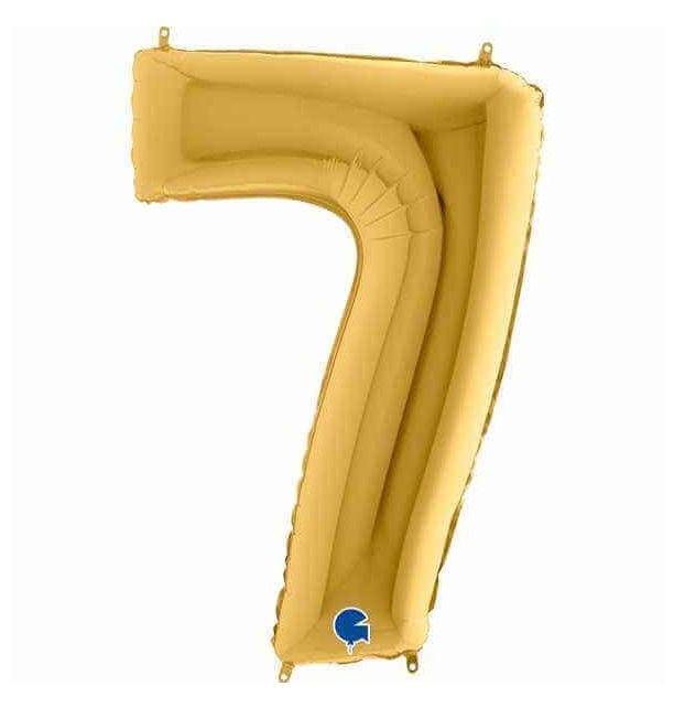 Foil μπαλόνι Nο7 χρυσό 102cm