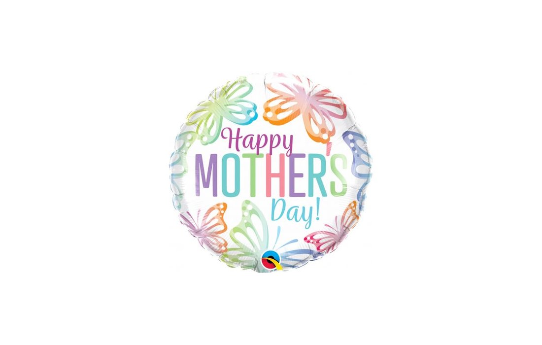 Μπαλ. Φοιλ 18" Mothers Day Pastel Butterflies / 46εκ