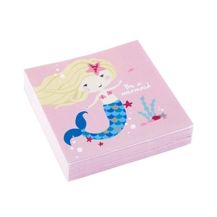 Χαρτοπετσέτες ''Be a Mermaid'' 25x25 cm 20τμχ