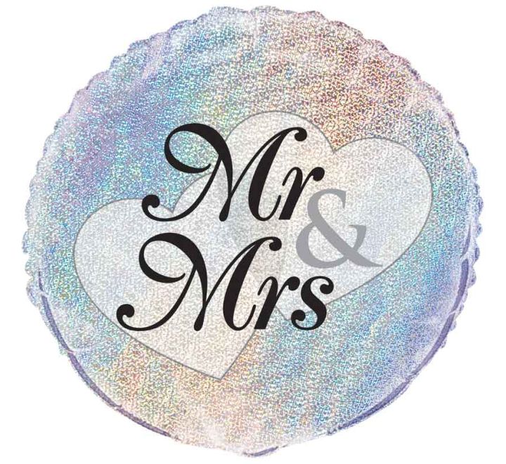 FOIL BALLOON18in MR. & MRS.