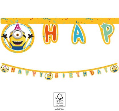 Γιρλάντα Happy Birthday Minions