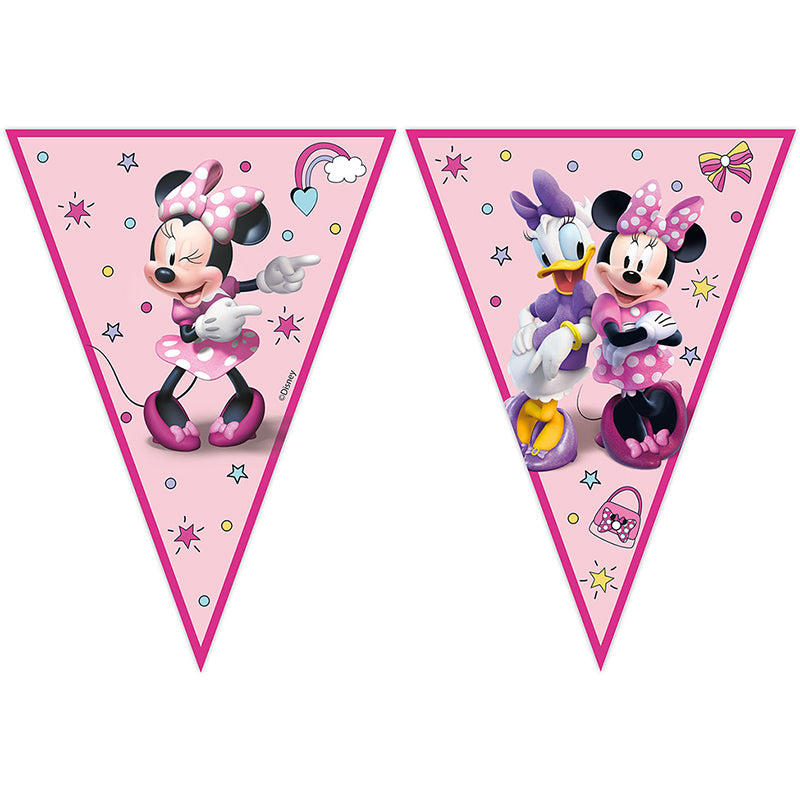 Γιρλάντα σημαιάκια με την minnie mouse