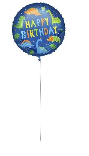 Μπαλόνι Foil Happy Birthday Δεινόσαυροι