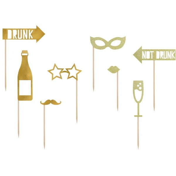 PHOTO BOOTH PROPS LET'S CELEBRATE 8τμχ