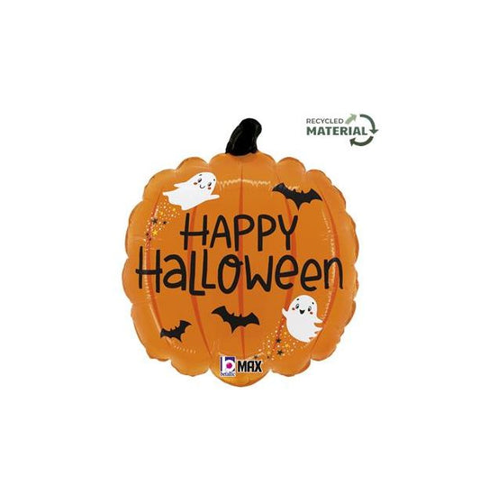 Halloween Pumpkin Foil Balloon 18"