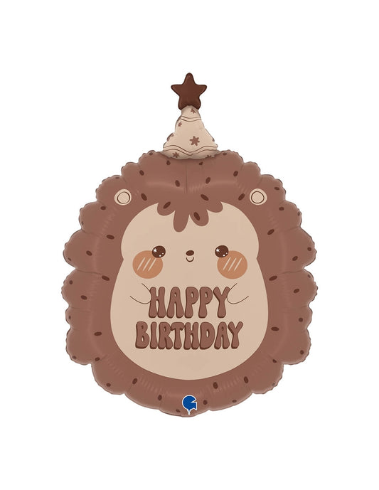 Foil Μπαλόνι  Happy Birthday Σκατζόχειρος