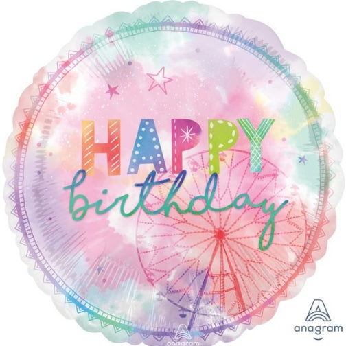 28" Foil Balloon happy birthday pink