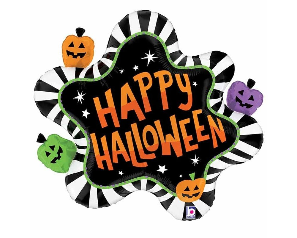 Foil μπαλόνι  Super Shape Happy Halloween "Striped Splat"