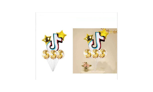 Μπαλόνια Party Χρυσά tiktok 6τμχ