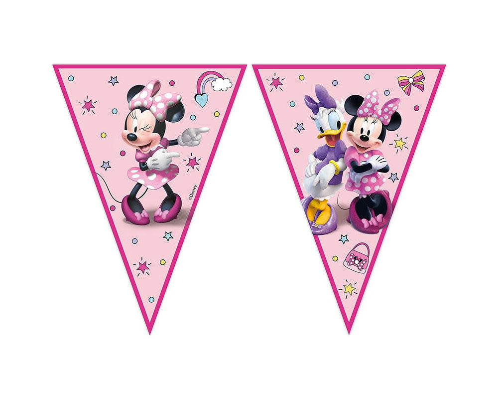 Γιρλάντα σημαιάκια με την minnie mouse