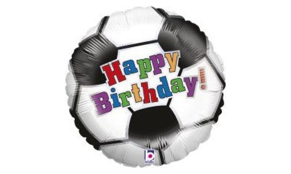 Foil μπαλόνι Football Happy Birthday 18''