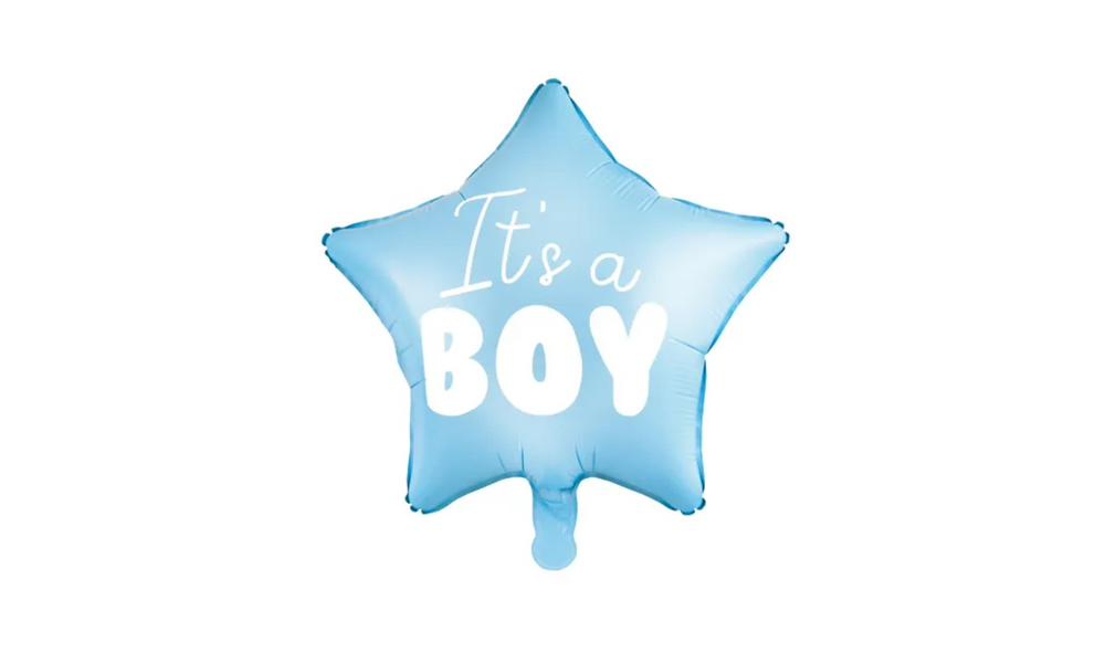 Foil μπαλόνι Its A Boy γαλάζιο σε σχήμα αστεριού  (18")