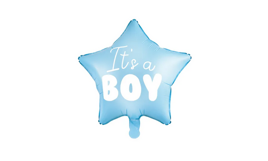 Foil μπαλόνι Its A Boy γαλάζιο σε σχήμα αστεριού  (18")