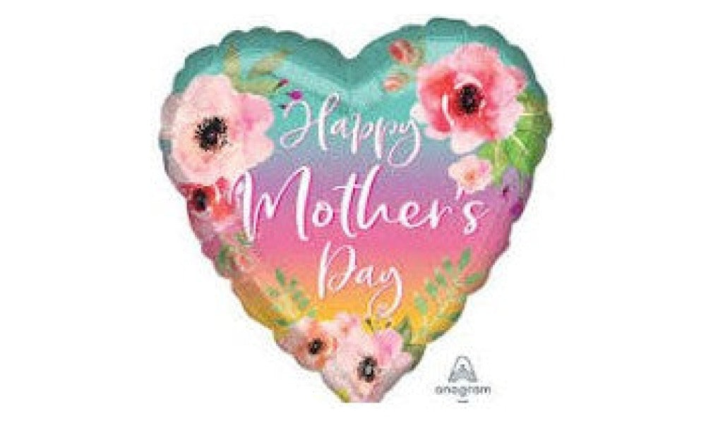 Flowers & Ombre Mother's Day 28″ Balloon