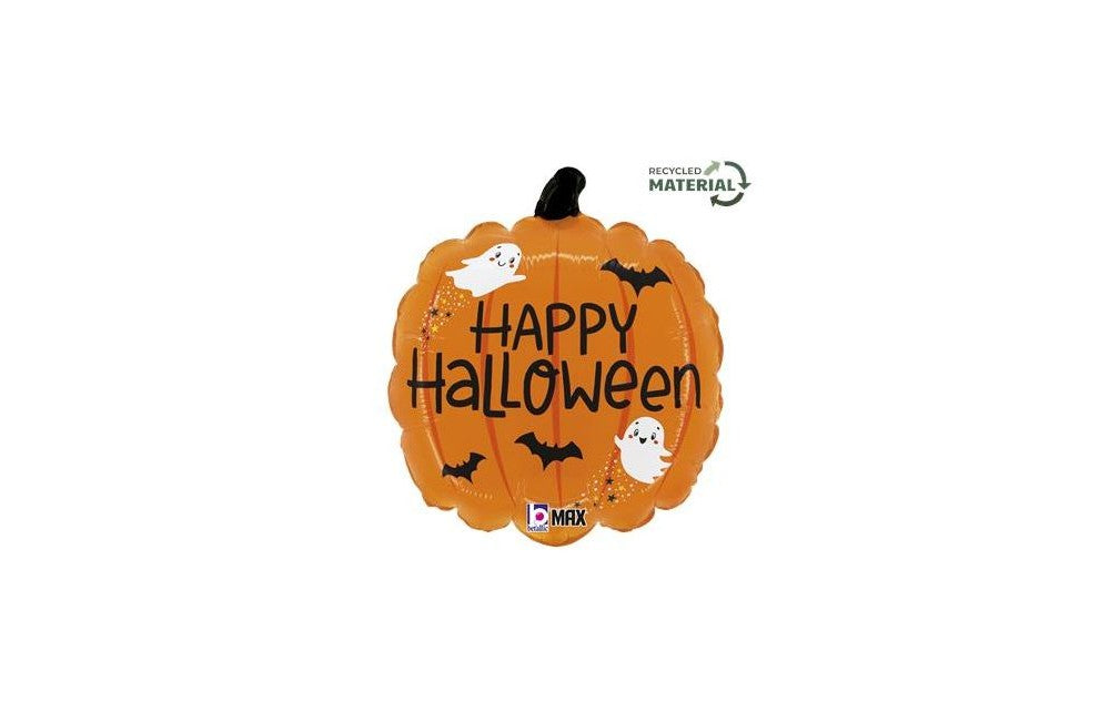 Halloween Pumpkin Foil Balloon 18"