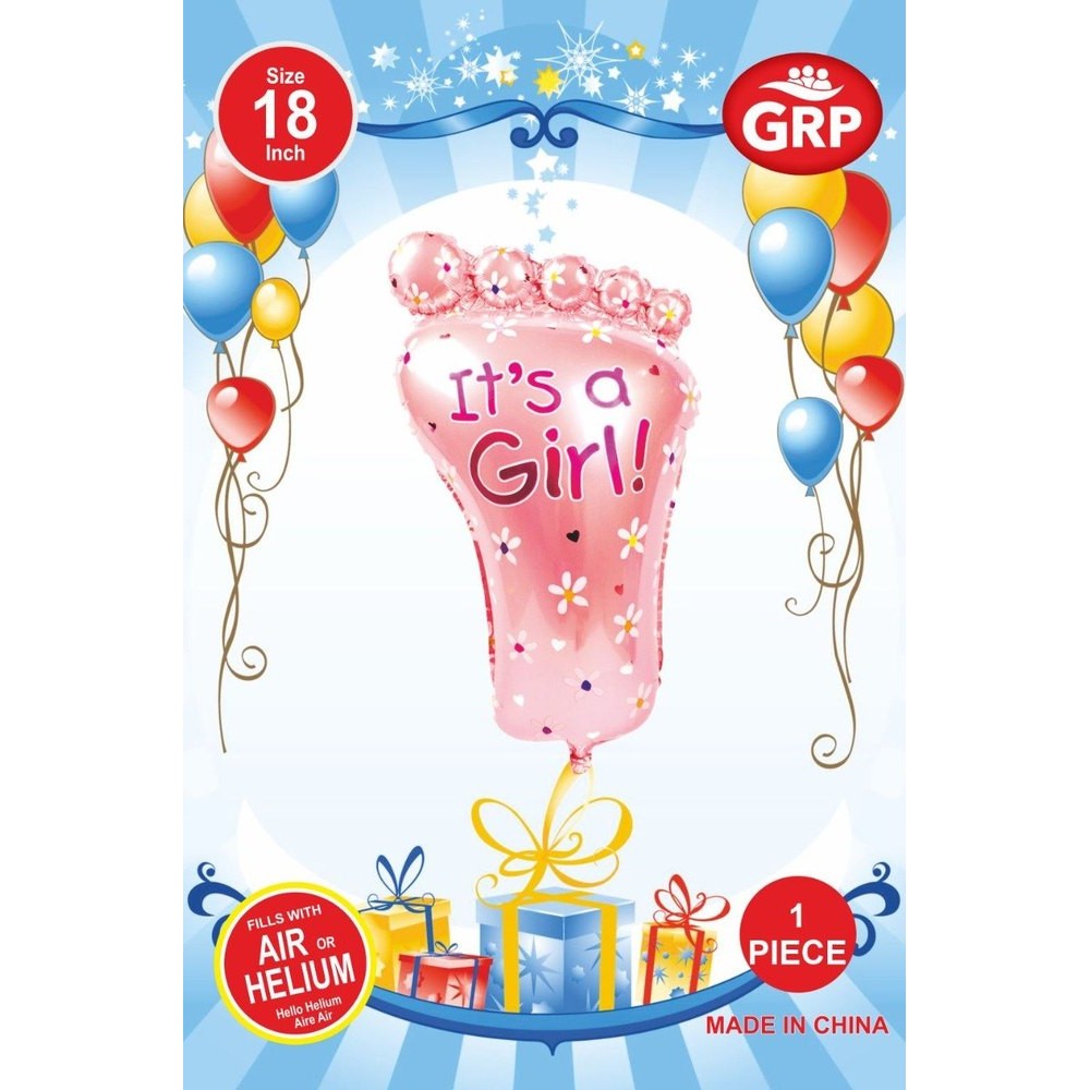 Foil μπαλόνι ''it's a girl'' για baby shower