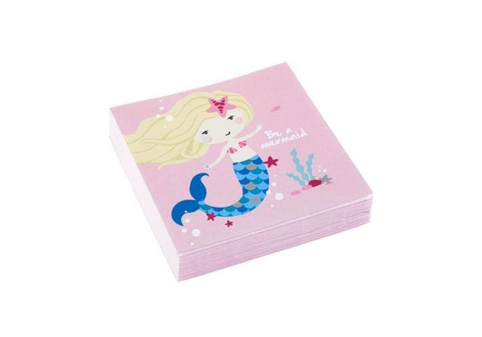 Χαρτοπετσέτες ''Be a Mermaid'' 25x25 cm 20τμχ