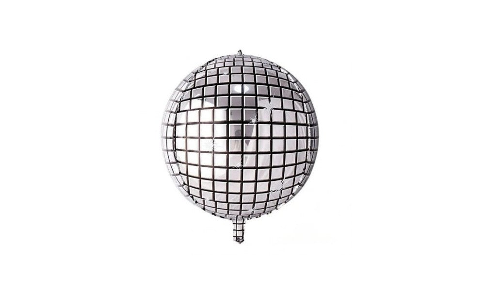 Μπαλόνι foil 55cm ασημί μπάλα disco