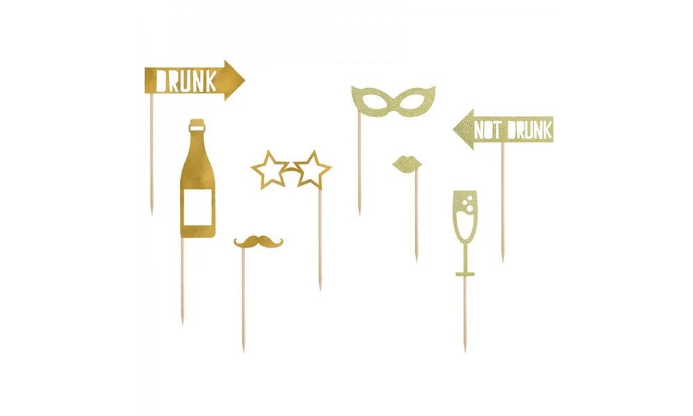 PHOTO BOOTH PROPS LET'S CELEBRATE 8τμχ