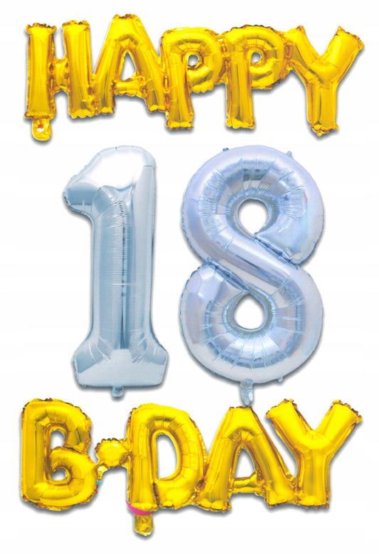 Foil μπαλόνι happy 18 birthday