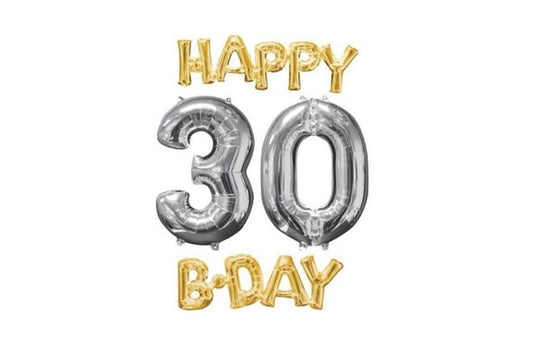 Foil μπαλόνι Happy 30th Birthday