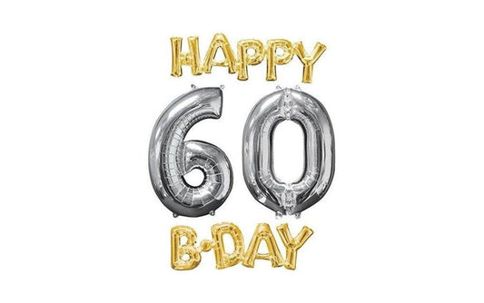 Foil Μπαλόνι Happy 60th Birthday