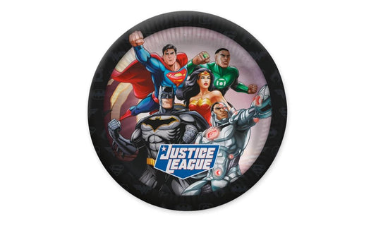 Χάρτινα πιάτα Justice League 23 cm 10τμχ