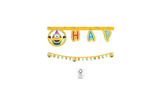 Γιρλάντα Happy Birthday Minions
