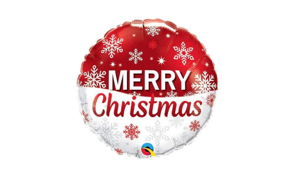 Μπαλόνι φόιλ Merry Christmas Snowflakes 18″