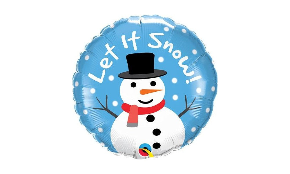 Μπαλόνι φόιλ Snowman Let It Snow 18”