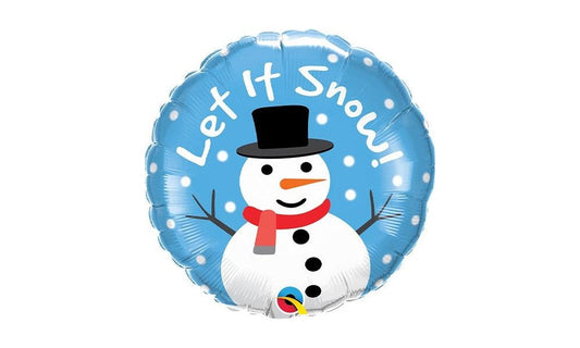 Μπαλόνι φόιλ Snowman Let It Snow 18”
