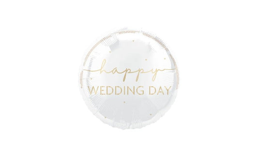 Happy Wedding Day Foil Balloon 18"