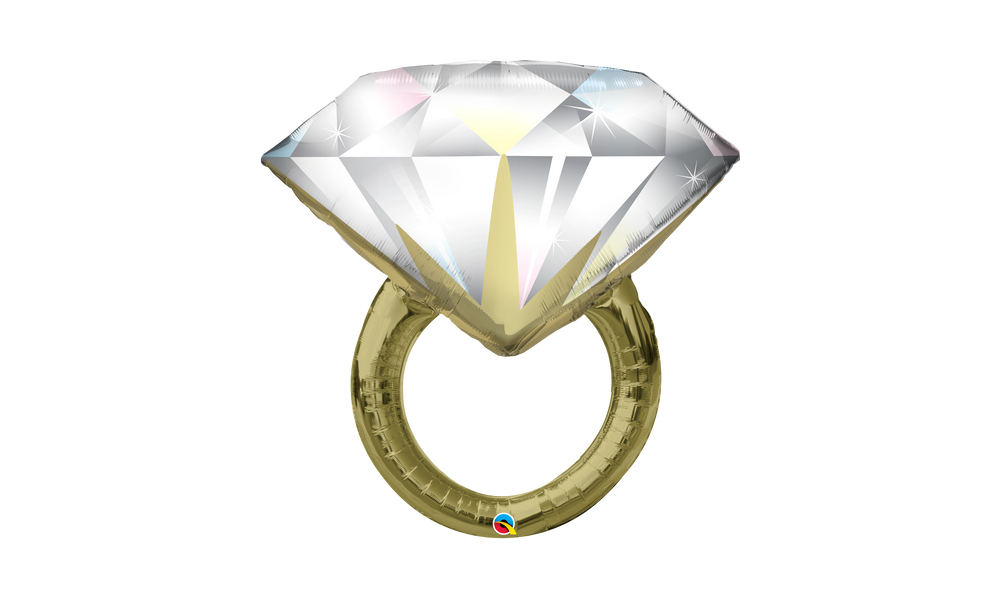 Engagement Ring - Supershape Foil Balloon (37")