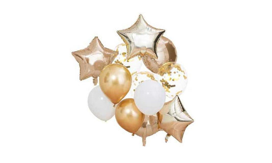 Σετ μπαλόνια Metallic Gold - 12τμχ